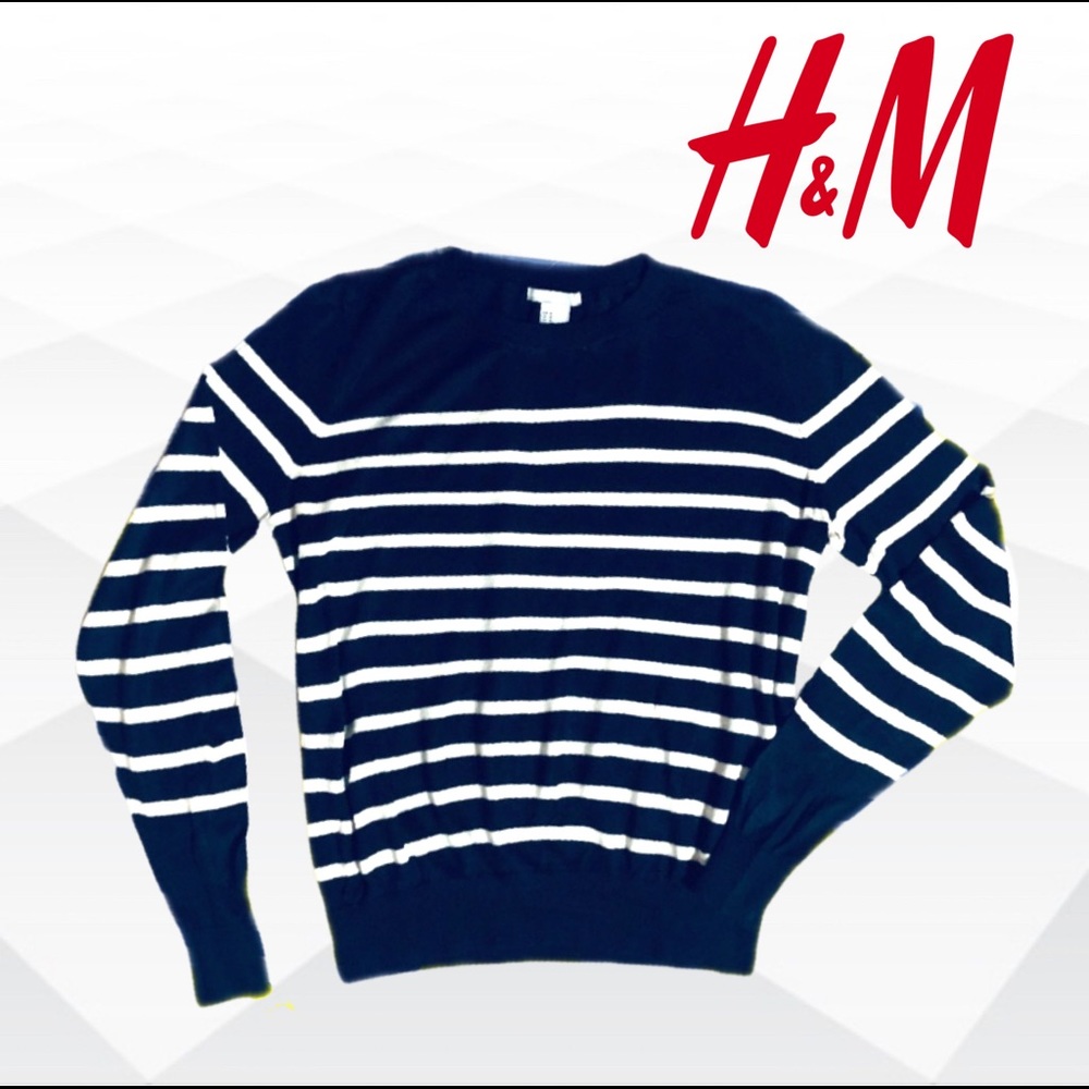Nautical striped light sweater